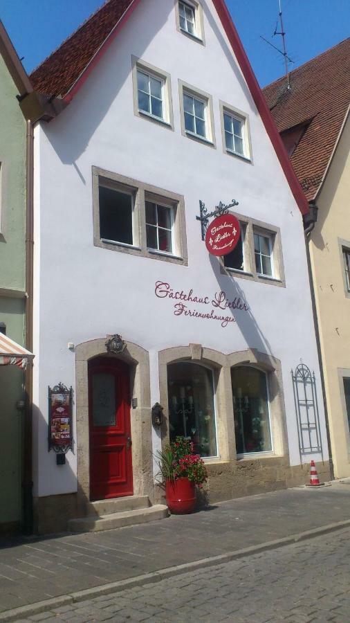 Gaestehaus Liebler Ротенбург-на-Таубері Екстер'єр фото